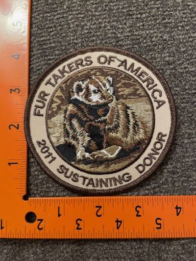 Fur Takers of America 2011 Sustaining Donor Patch
